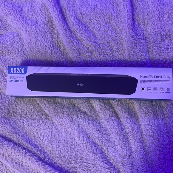 Portable Wireless Sound Bar, Home Mini Bluetooth Speaker with Multi-Color Lights - Picture 7 of 7